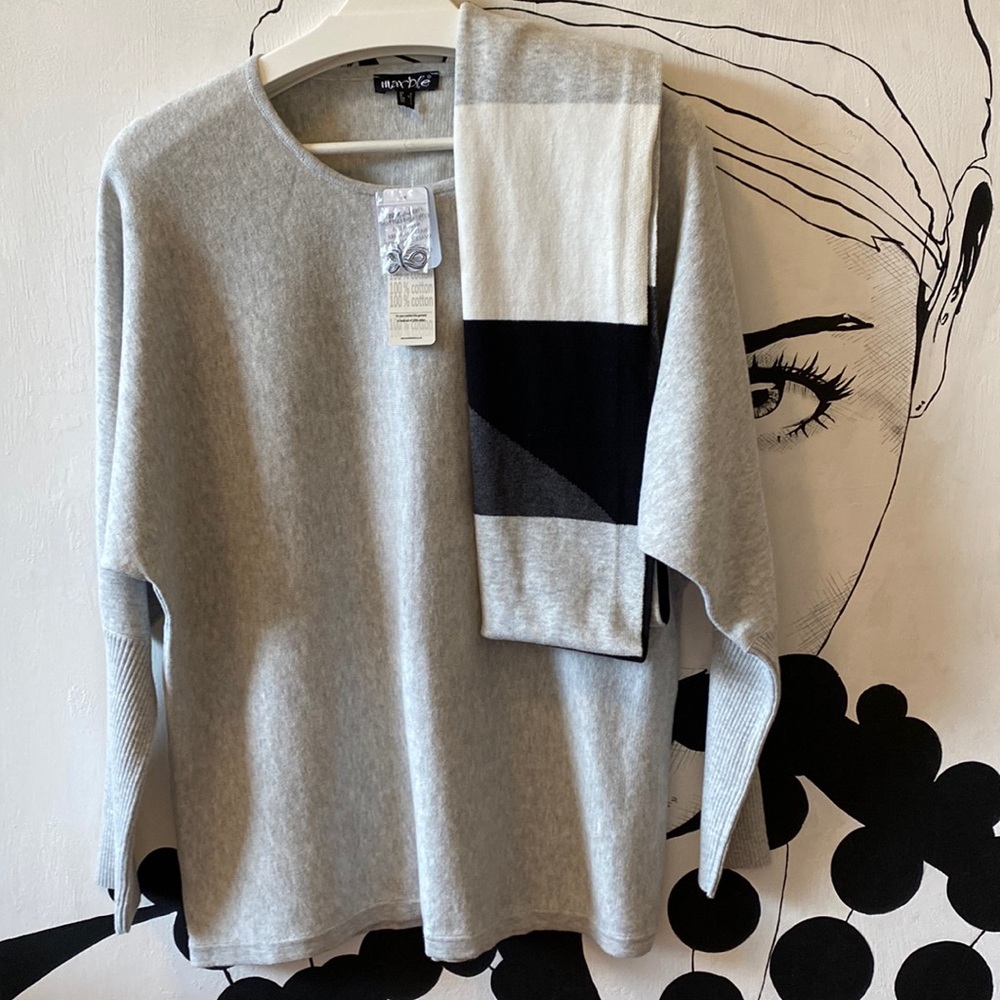 Marble Cotton Sweater